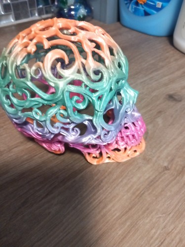 Skull lamp halloween - lamp, desk