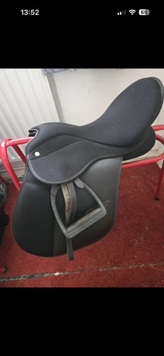 Wide black synthetic - gp, saddle