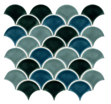 Azul Scallop Glossy 13.11 in