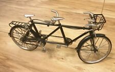 VINTAGE DECORATIVE SMALL METAL TANDEM DISPLAY BICYCLE BUILT FOR TWO REPLICA