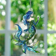 Mermaid Acrylic Window Hanging