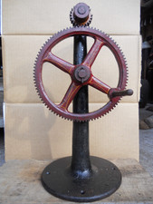 Upcycle Steam Punk Lamp Light Folk Art Vintage Industrial Man Cave Gear Cogs