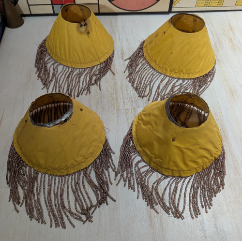 Set antique glass beaded - set,