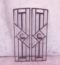 Pair Of Wrought Iron Grilles