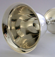 MINT ENGLISH SOLID STERLING SILVER WINE GOBLET CHALICE CUP 1978 BARWARE 166g