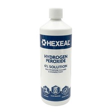 Hexeal Hydrogen Peroxide 6% 1L – Multi Use Cleaner, Disinfectant, Stain Remover