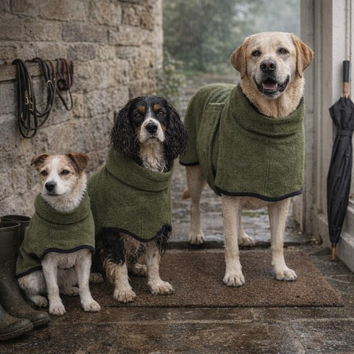 Dog drying towel coat - dog,