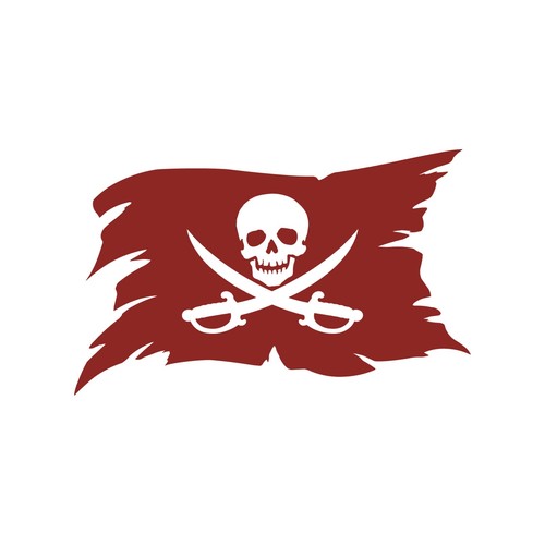 Crossed pirate swords skull - crossed,