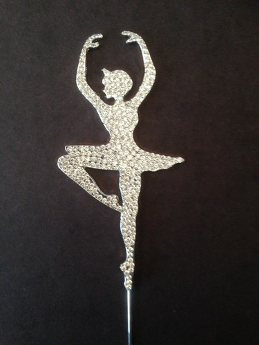 Silver ballerina ballet cake - ballerina,