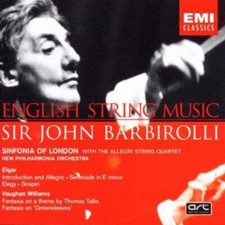 English String Music Sir John Barbirolli CD 1989 Free UK P&P Top-quality