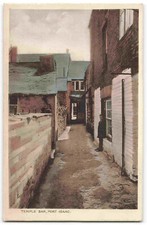 Port Isaac Temple Bar Cornwall - Vintage Postcard V09