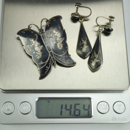 Vintage sterling silver niello - sterling,