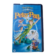 Walt Disney Peter Pan VHS Video Cassette Tape Walt Disney Classics Children Kids