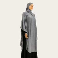 One Piece Long Khimar Hoooded