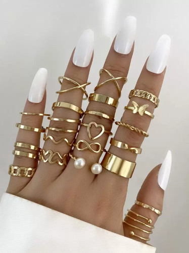 Gold tone heart faux - ✨,