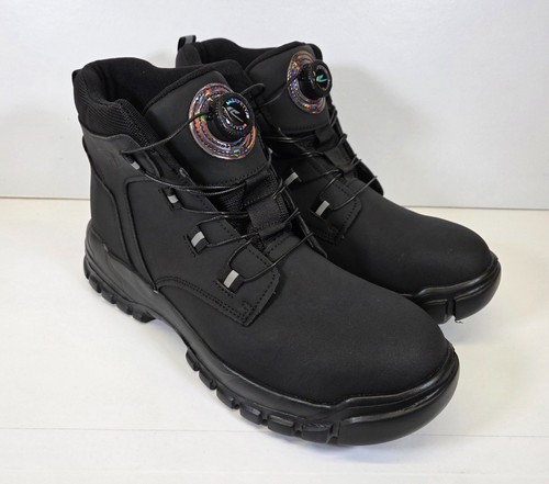 Mens black steel toe - toe, cap