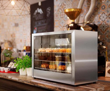 Royal Catering Hot Food Display Food Warming Showcase 1000W 64cm
