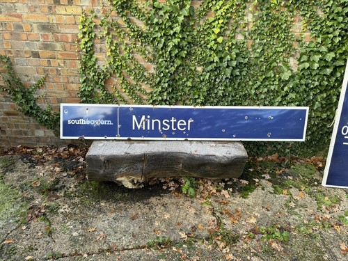 Enamel 5ft original railway - enamel,