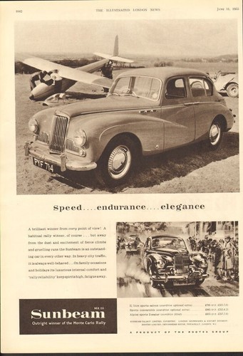 1955 sunbeam litre sports - 1955,