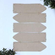 MDF Laser Cut Wooden Direction