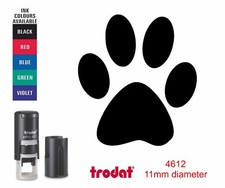 Paw Print rubber stamp