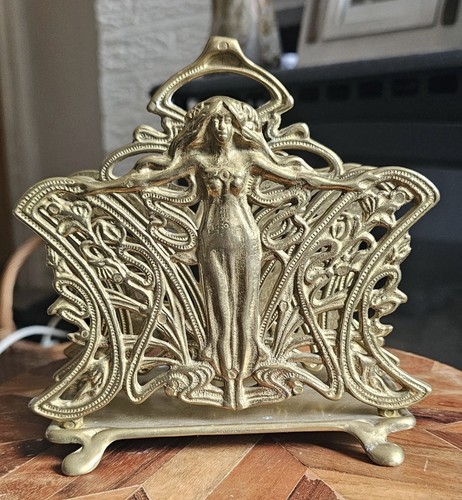 Vintage brass art - art, nouveau