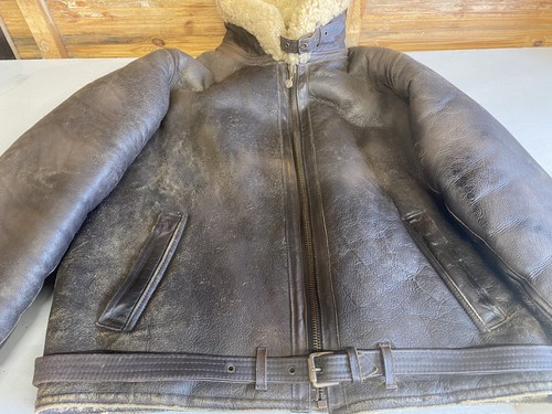 Ww2 leather sheepskin - ww2,