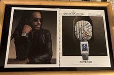 JAEGER-LECOULTRE Watches 2-PAGE PRINT AD 2025 REVERSO Calibre 834 LENNY KRAVITZ