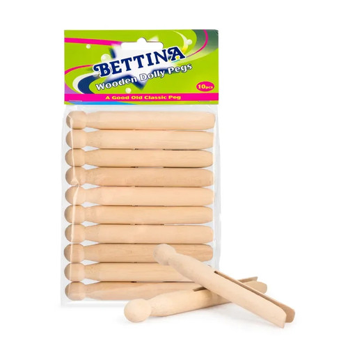 Wooden dolly pegs vintage - wooden,