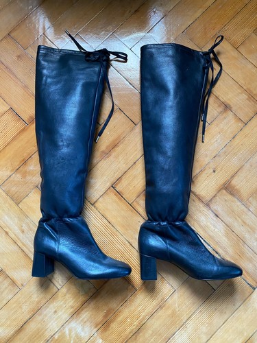 Zara knee length real leather - real,