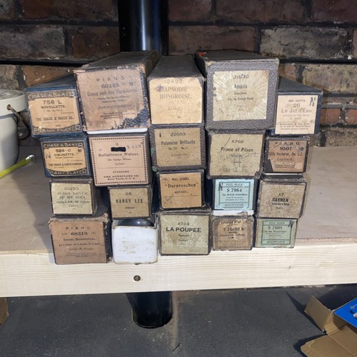 Vintage antique pianola - antique,