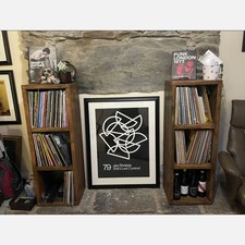 Vinyl Record Storage Unit, 3 Tier LP Music Storage Display