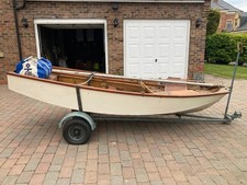 mirror dinghy with trailer and sails