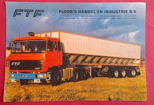 Floor's - FTF Heavy Truck Brochure, 4 x 2, 6 x 2, 6 x 4, 8 x 4, 10 x 4. ca.1980s