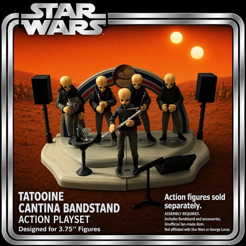 Cantina bandstand diorama for - diorama,