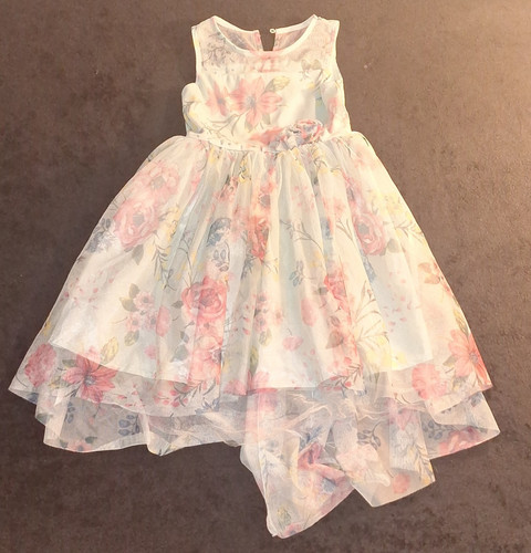 Zunie girls floral fit flare - girls,
