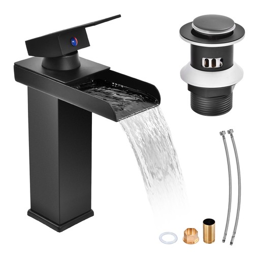 New modern waterfall bathroom - modern,
