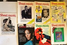 Sheet Music Magazine LOT of 7