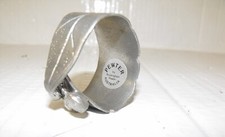 Floral pewter napkin ring - floral, by