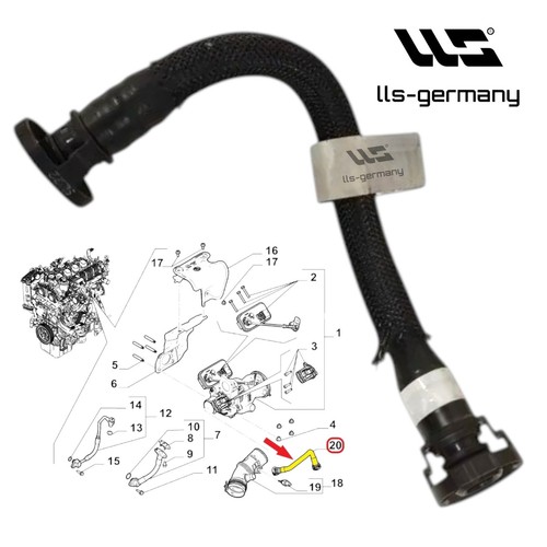 Charge air turbo - air, hose