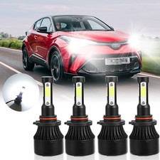 4X HB3 LED 9005 Headlamp Headlight Fog Lights Main Beam Car Bulbs Plug and Play