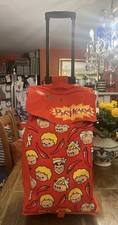 Funky, Red Nissin Wheeled Shopping Bag. Retractable Handle. 