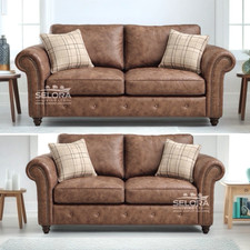 Oakley 3+2 Seater Sofa Set Tan
