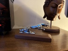 Lovely Jaguar Mascot On A Mahogany Mount