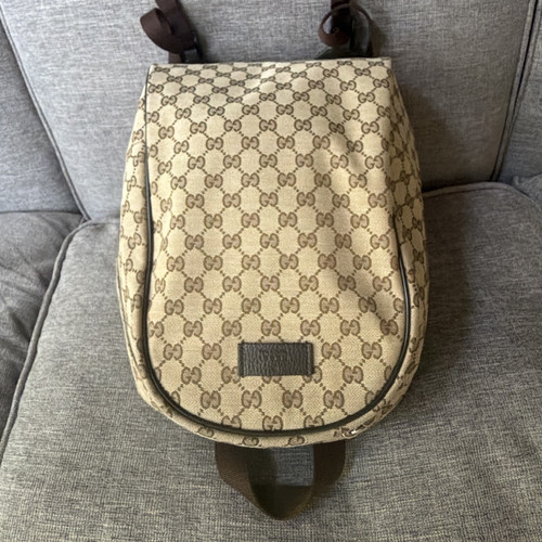 Gucci monogram backpack - gg,