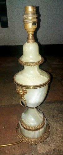 Decorative onyx and brass - and,