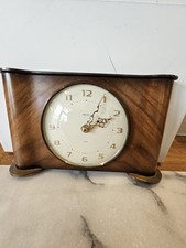 Smiths 1960s Mantel Clock H6" X W9" (New Battery Fitted)