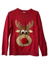 Next Red Reindeer Knit