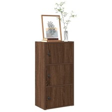 Bookcase Brown Oak 40x24x77 cm