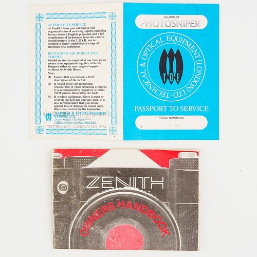 Zenith owners handbook - owners,